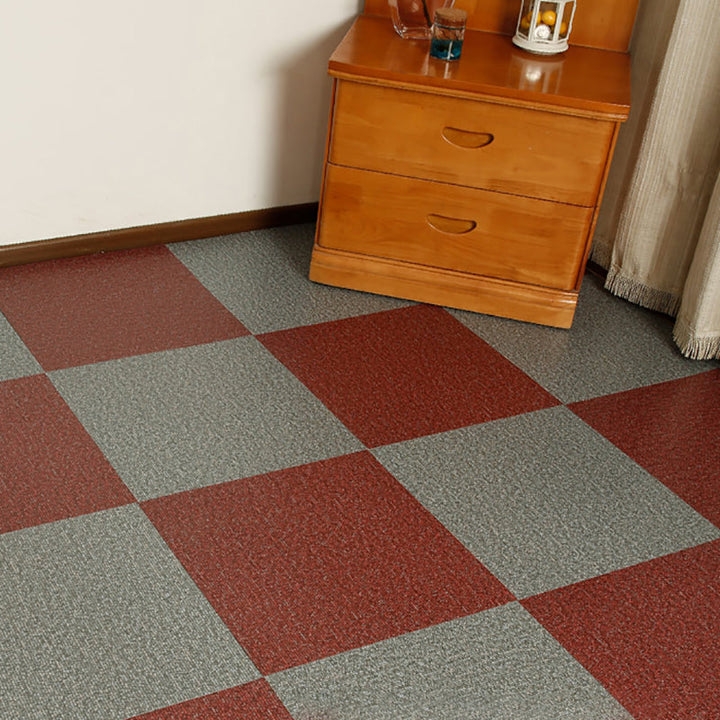 BowLift | Modern Water-Repellent Plastic Flooring Fabric Look Square Edge Floor Tiles