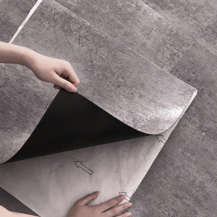 BowLift | Modern Water-Repellent Plastic Flooring Fabric Look Square Edge Floor Tiles