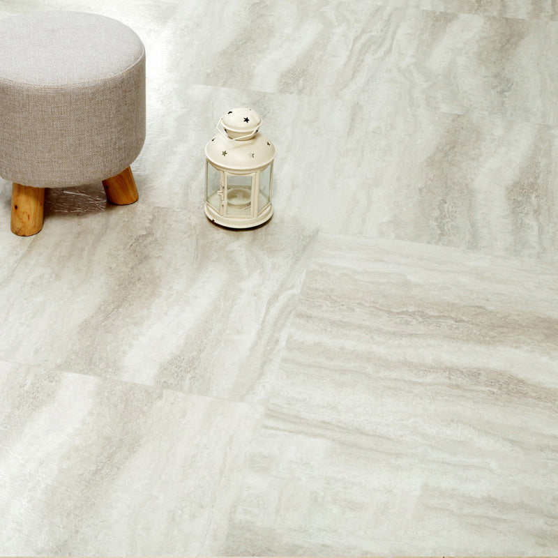 BowLift | Modern Water-Repellent Plastic Floor Fabric Look Square Edge Floor Tiles