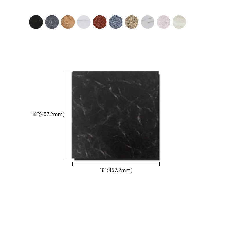 BowLift | Modern Water-Repellent Plastic Flooring Fabric Look Square Edge Floor Tiles