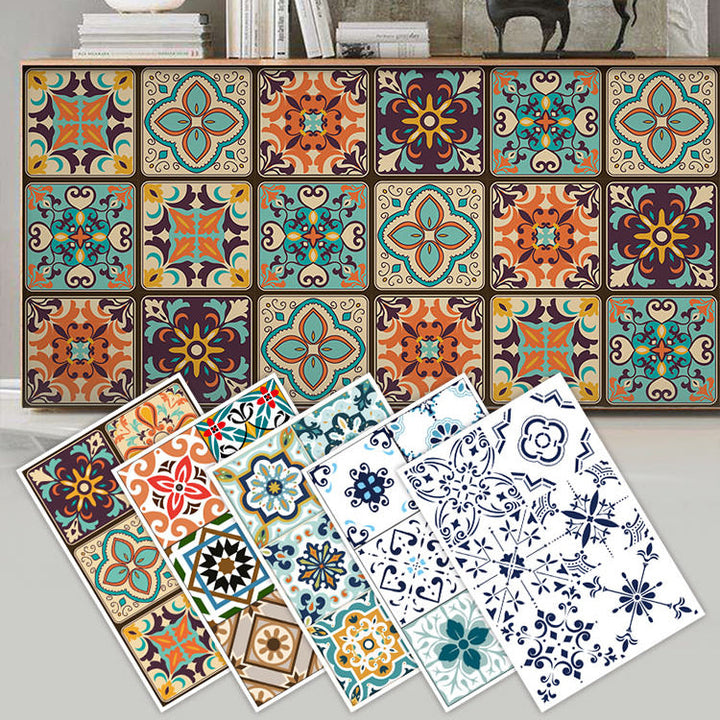 BowLift | Square Spanish Single Tile Mold Resistant Peel & Stick Tile