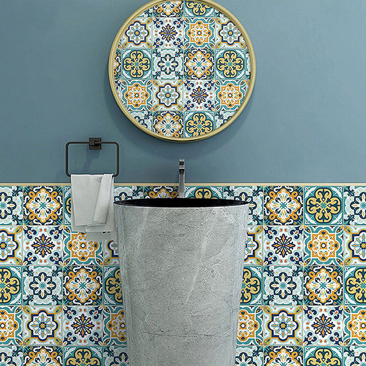 BowLift | Square Spanish Single Tile Mold Resistant Peel & Stick Tile