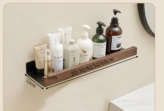 CulinaWood Kitchen Wall Shelf Bowlift