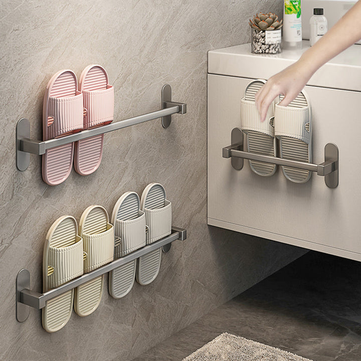 BowLift | Gray Bathroom Accessory Set Modern 1/2 - Piece Bathroom Shelf Rustproof