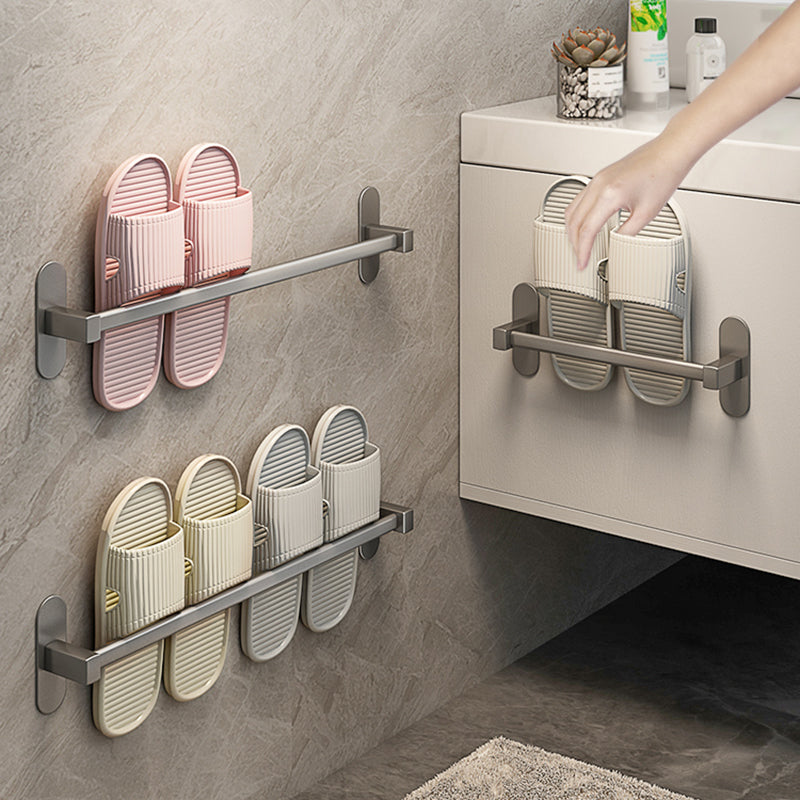 BowLift | Gray Bathroom Accessory Set Modern 1/2 - Piece Bathroom Shelf Rustproof