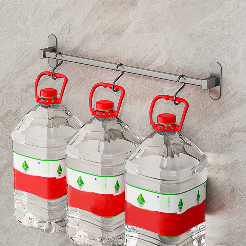 BowLift | Gray Bathroom Accessory Set Modern 1/2 - Piece Bathroom Shelf Rustproof