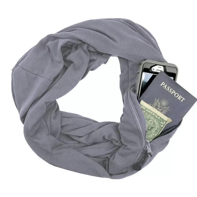 BowLift | Warm scarf with hidden pocket for winter