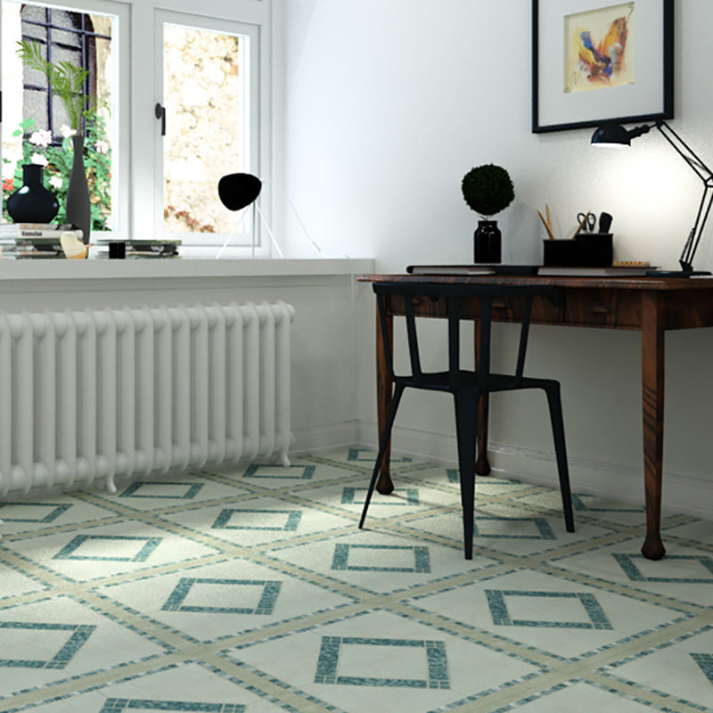 BowLift | Modern Stone Look Plastic Flooring Waterproof Tiles with Square Edge