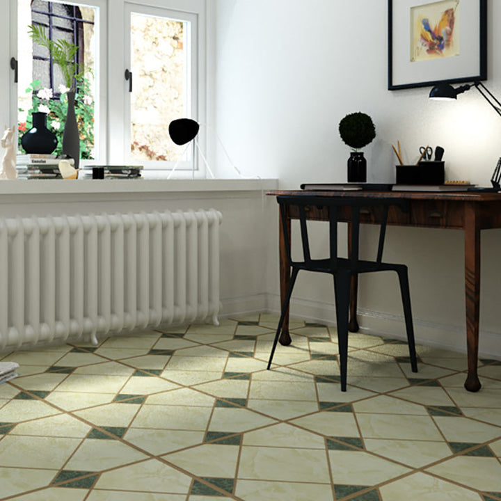 BowLift | Modern Stone Look Plastic Flooring Waterproof Tiles with Square Edge