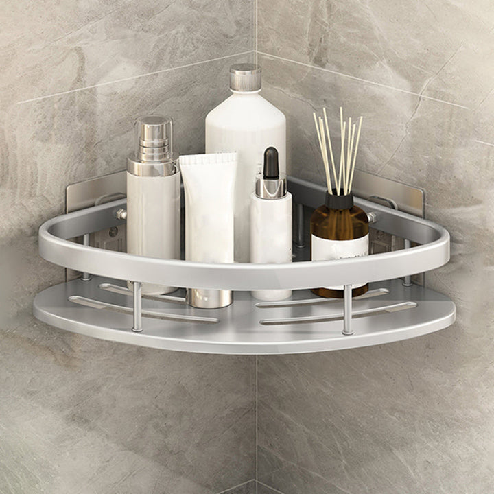 BowLift | Silver/Black Bathroom Accessories Set Modern 1/2/3 - Piece Bathroom Shelf