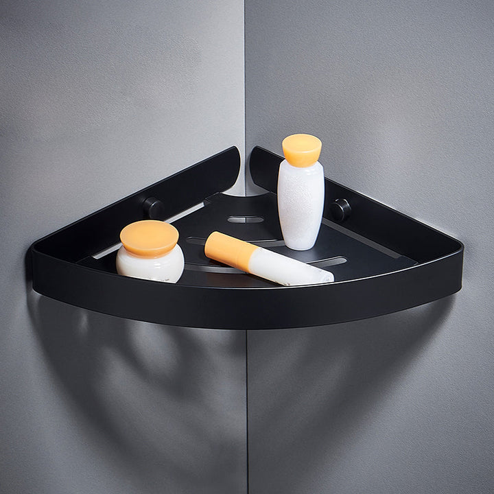 BowLift | Silver/black Bathroom accessory set Modern 1/2/3 - Piece Bathroom shelf