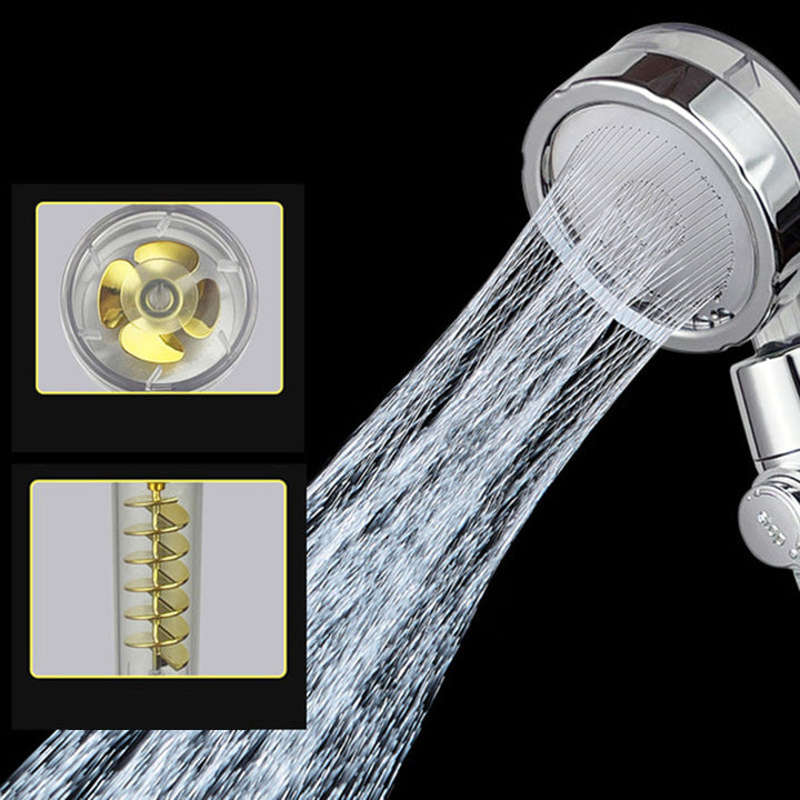 BowLift | Modern Round Handheld Showerhead Rain Spray Head made of Plastic