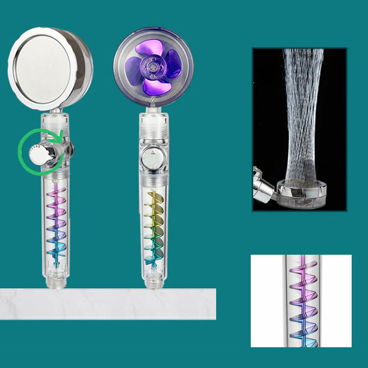 BowLift | Modern Round Handheld Showerhead Rain Spray Head made of Plastic