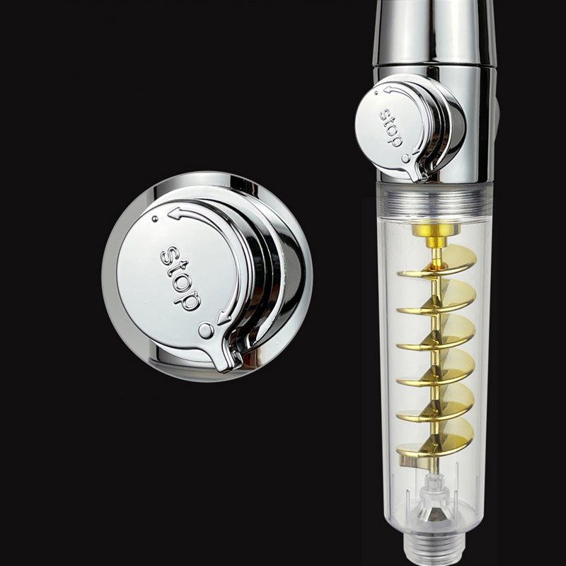 BowLift | Modern Round Handheld Showerhead Rain Spray Head made of Plastic