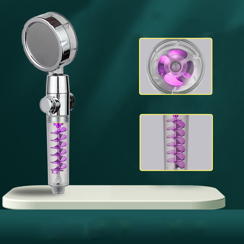 BowLift | Modern Round Handheld Showerhead Rain Spray Head made of Plastic