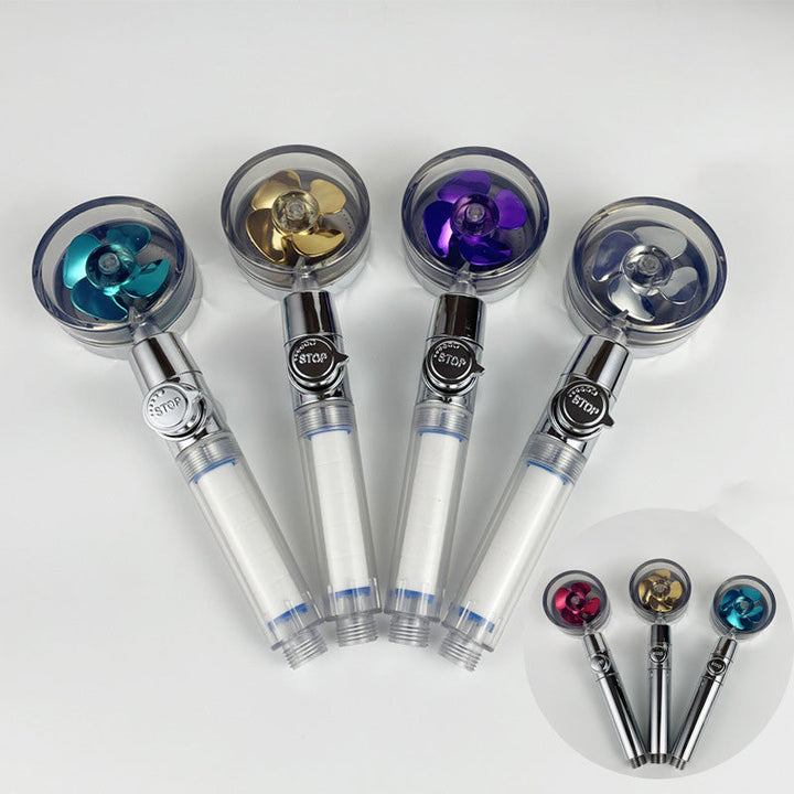 BowLift | Modern Round Handheld Showerhead Rain Spray Head made of Plastic