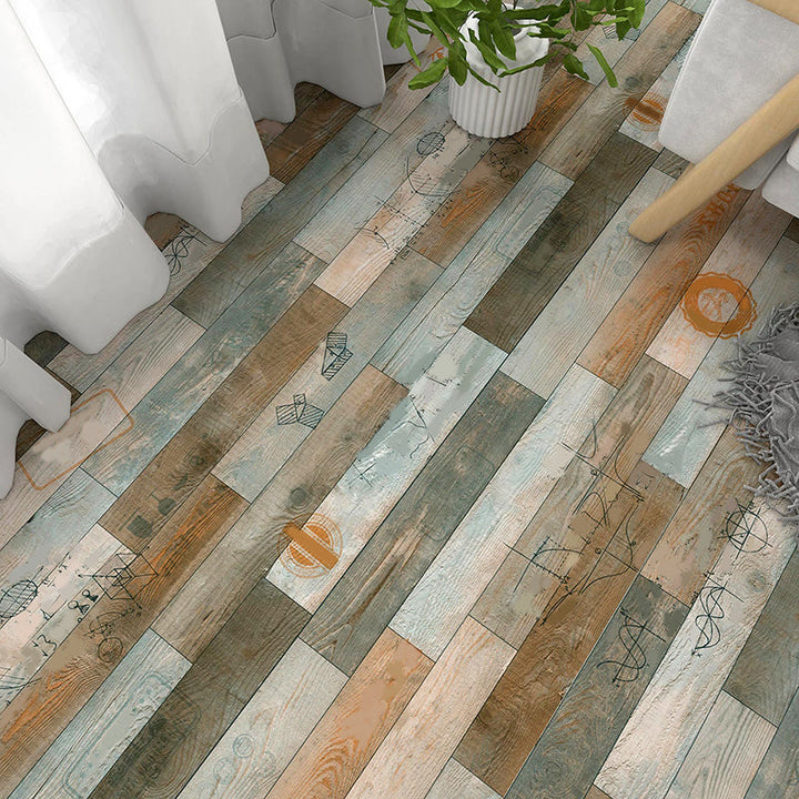 BowLift | Rectangular Plastic Floor Water-Resistant Fabric Look Floor Tiles