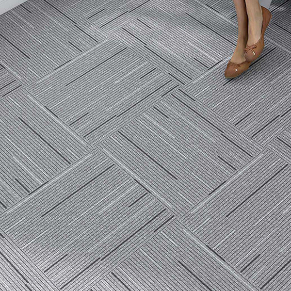 BowLift | Rectangular Plastic Floor Water-Resistant Fabric Look Floor Tiles