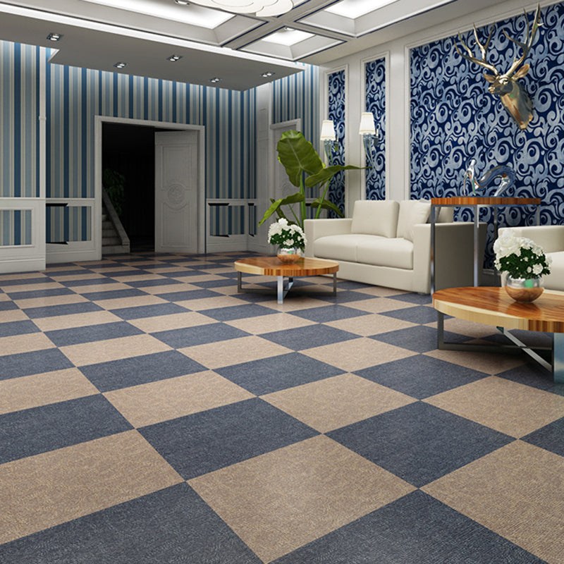 BowLift | Square Plastic Floor Water-Repellent Fabric Look Peel & Stick Floor Tiles
