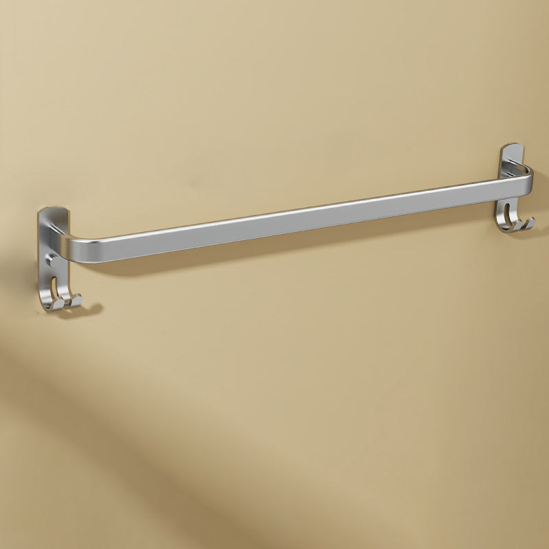 BowLift | Minimalism Gray Bathroom Accessories Set Contemporary Style Aluminum Towel Holder