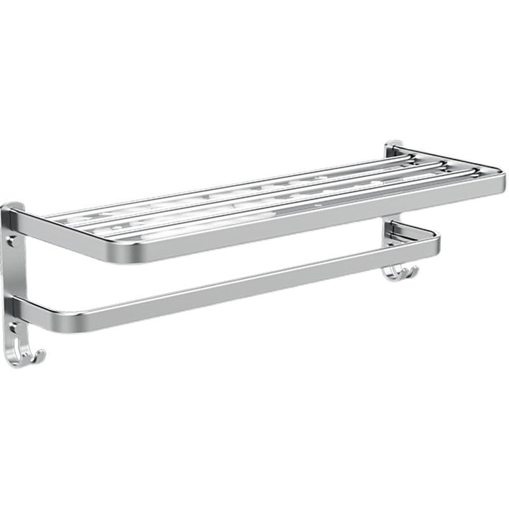 BowLift | Minimalism Gray Bathroom Accessories Set Contemporary Style Aluminum Towel Holder