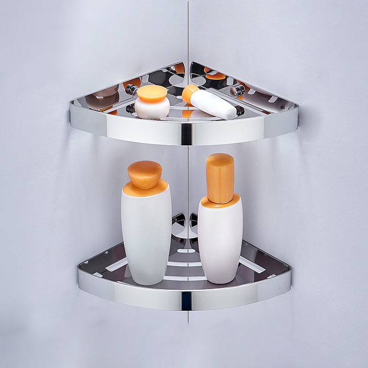 BowLift | Silver/Black Bathroom Set Modern 1/2/3 Piece Anti-Rust Bathroom Shelf