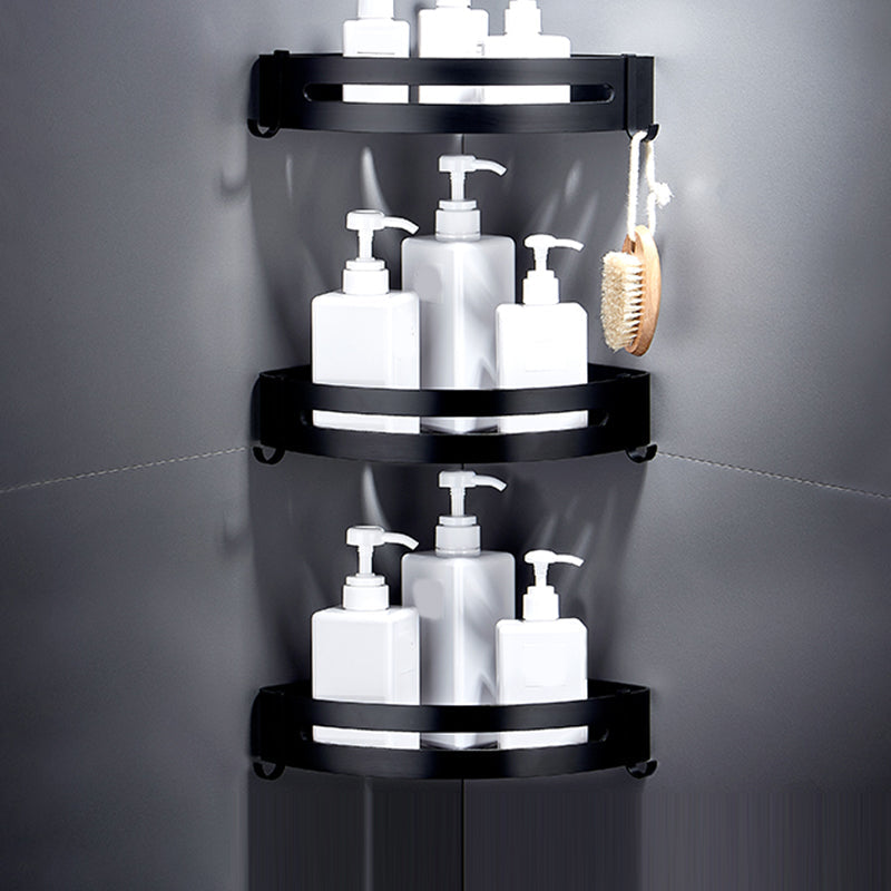 BowLift | Black Bathroom Set Modern 1/2/3 - Piece Anti-Rust Bathroom Rack