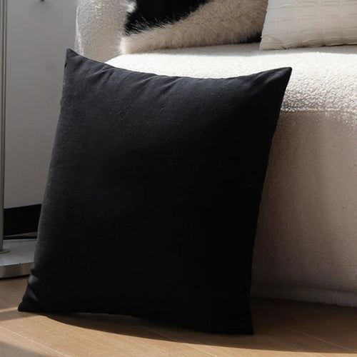 BowLift | Italian Minimalist Black and White Cushion Cover – Soft Luxury Pillowcase