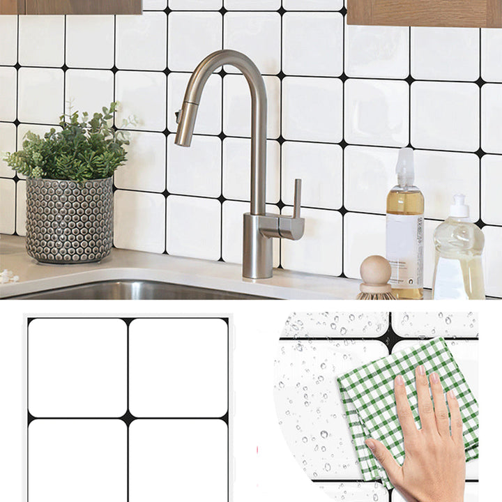 BowLift | Quadrat Peel and Stick Back Wall Tile PVC Peel and Stick Tile for the Kitchen