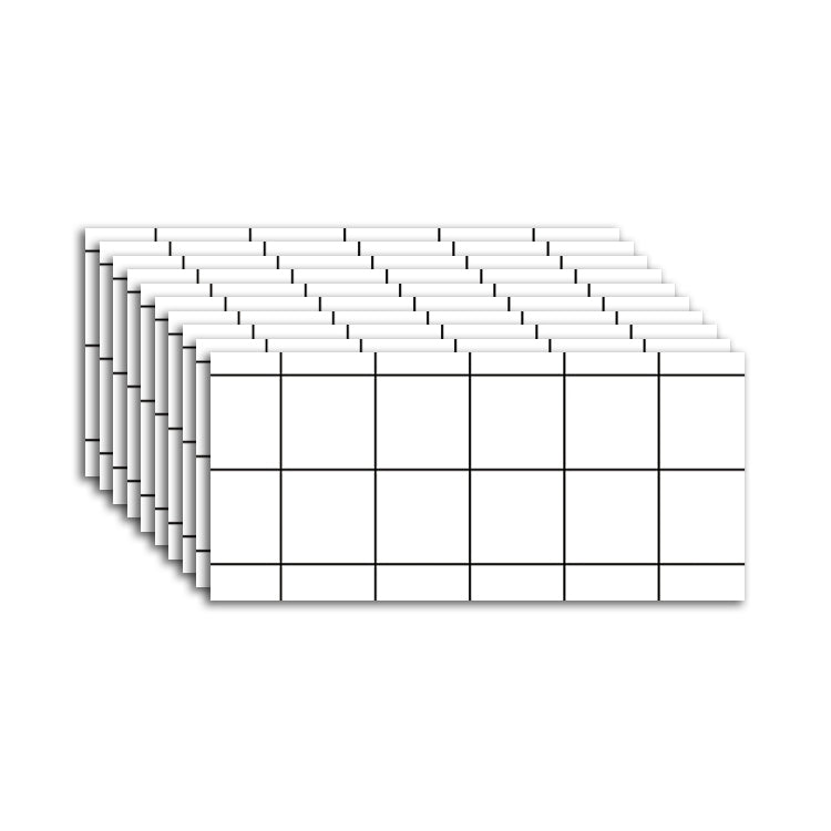 BowLift | Modern Peel & Stick Field Tile PVC Rectangular Wallpaper for Kitchen Backsplash