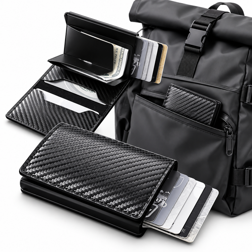 Compact RFID Blocking Slim Card Wallet Bowlift