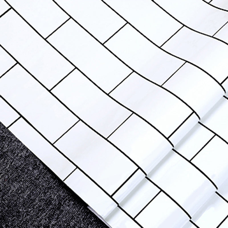 BowLift | Modern Peel and Stick Backsplash Tiles PVC Wallpaper for Fireplace Surround