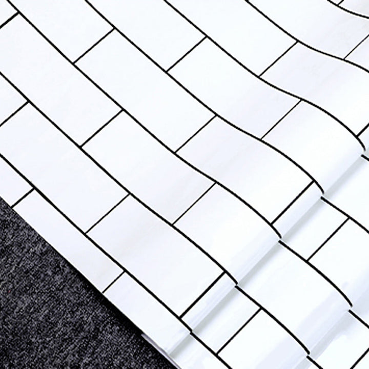 BowLift | Modern Peel and Stick Backsplash Tiles PVC Wallpaper for Fireplace Surround