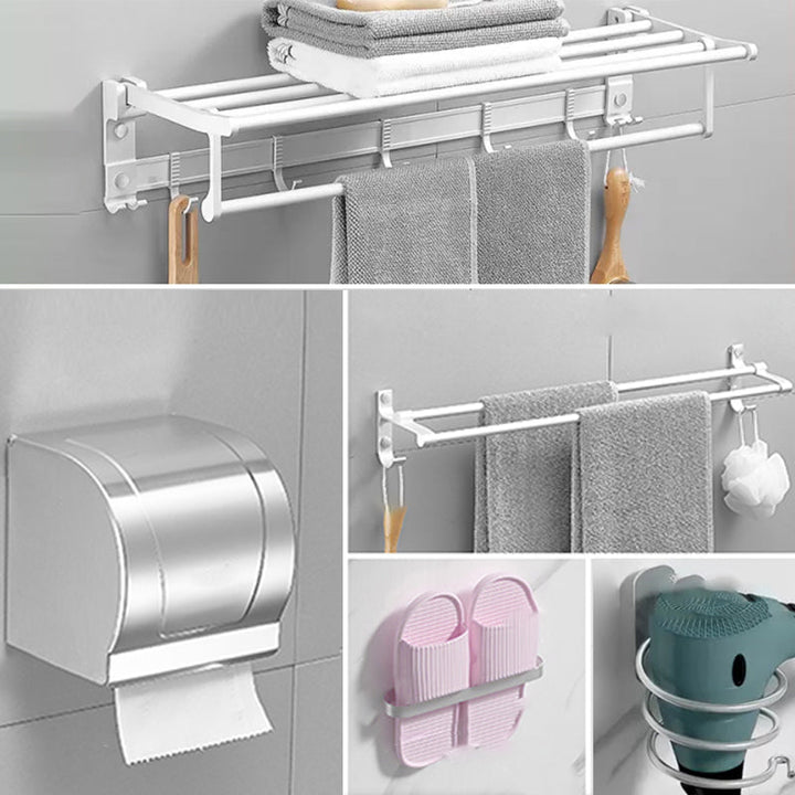 BowLift | Modern Bathroom Accessories Hardware Set White Metal Bathroom Accessories Kit
