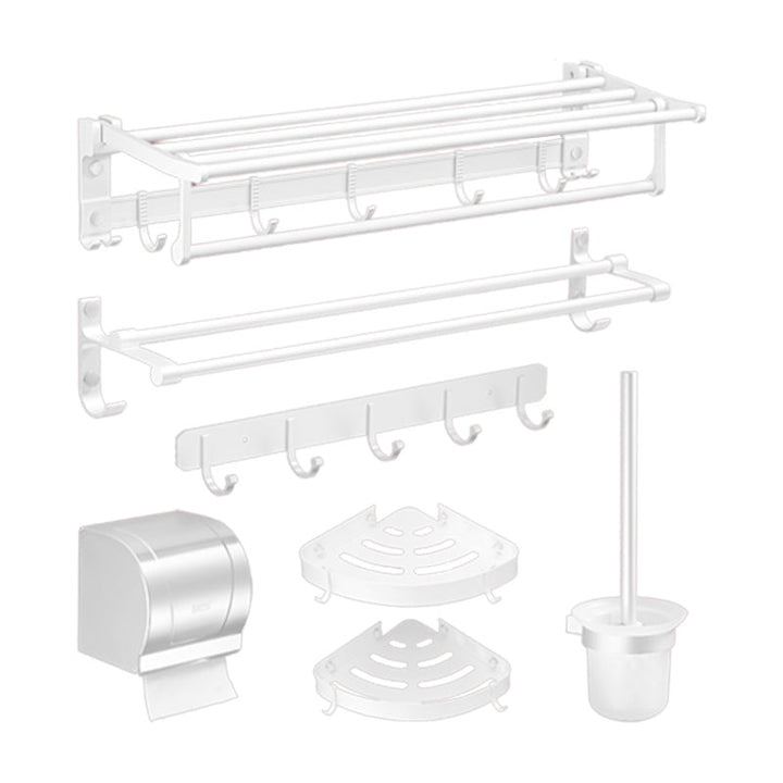 BowLift | Modern Bathroom Accessories Hardware Set White Metal Bathroom Accessories Kit