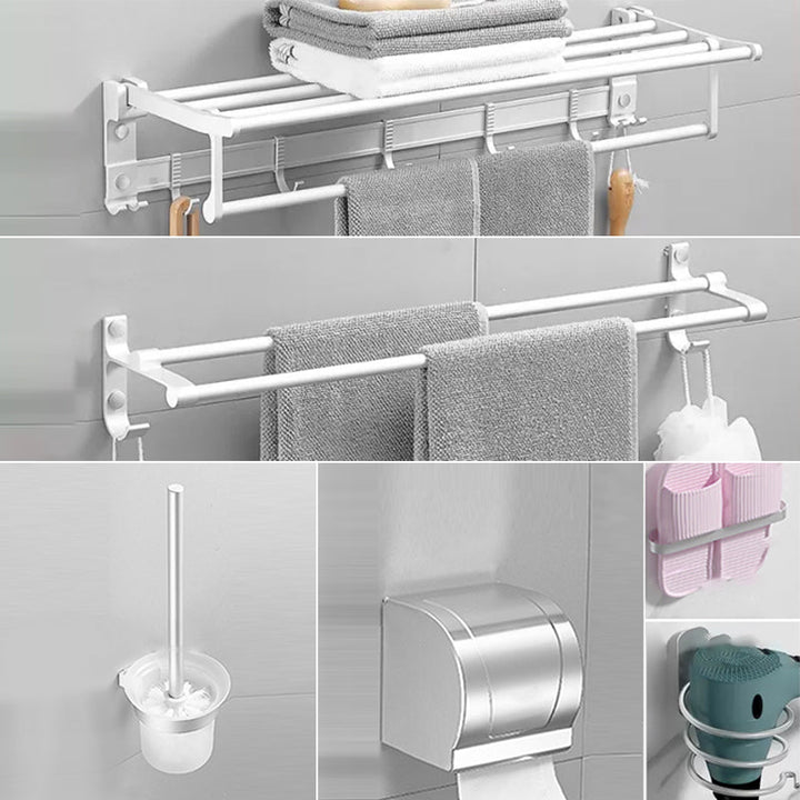 BowLift | Modern Bathroom Accessories Hardware Set White Metal Bathroom Accessories Kit