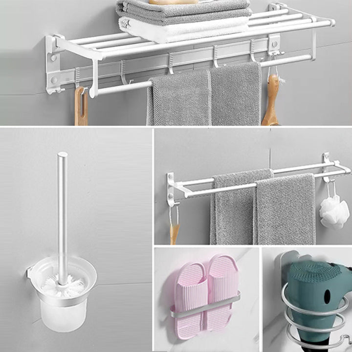 BowLift | Modern Bathroom Accessories Hardware Set White Metal Bathroom Accessories Kit