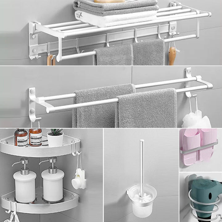 BowLift | Modern Bathroom Accessories Hardware Set White Metal Bathroom Accessories Kit