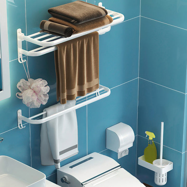 BowLift | Modern Bathroom Hardware Set White Metal Bathroom Accessories Set