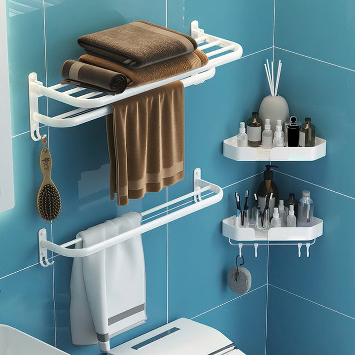 BowLift | Modern Bathroom Hardware Set White Metal Bathroom Accessory Set