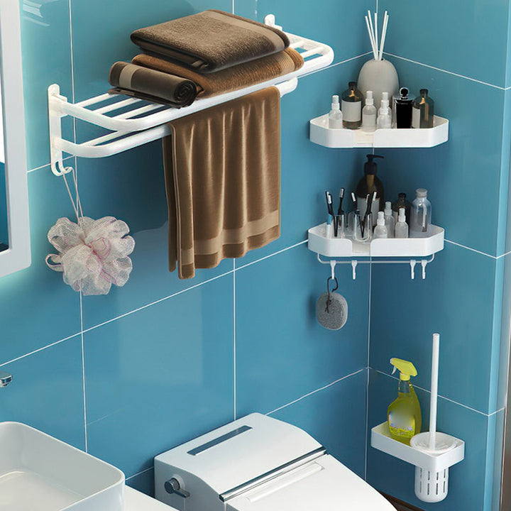 BowLift | Modern Bathroom Hardware Set White Metal Bathroom Accessories Set
