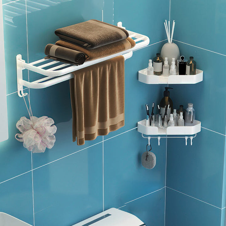 BowLift | Modern Bathroom Hardware Set White Metal Bathroom Accessory Set