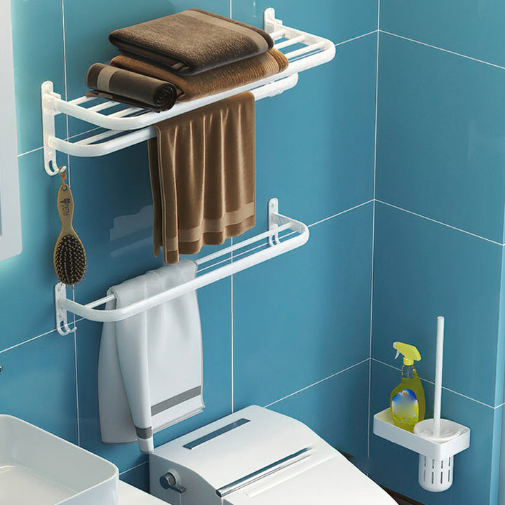 BowLift | Modern Bathroom Hardware Set White Metal Bathroom Accessory Set
