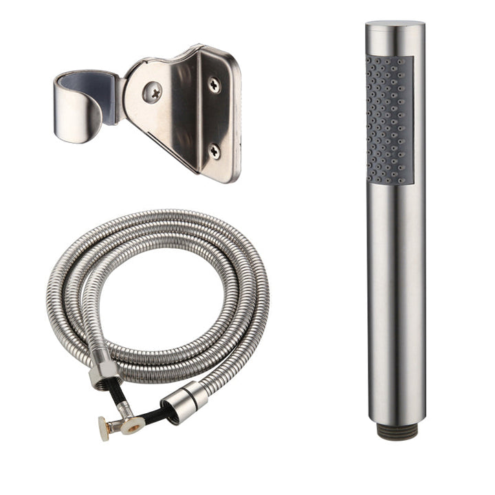 BowLift | Cylindrical Hand Shower with Self-Cleaning Stainless Steel Wall Shower Head