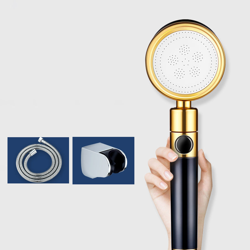 BowLift | Modern Metal Hand Shower in Black Water efficient round Shower Head