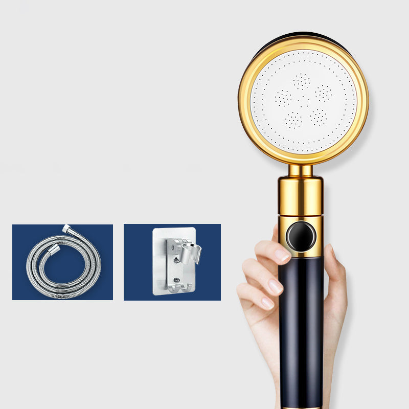 BowLift | Modern Metal Hand Shower in Black Water efficient round Shower Head