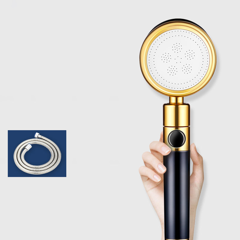 BowLift | Modern Metal Hand Shower in Black Water efficient round Shower Head