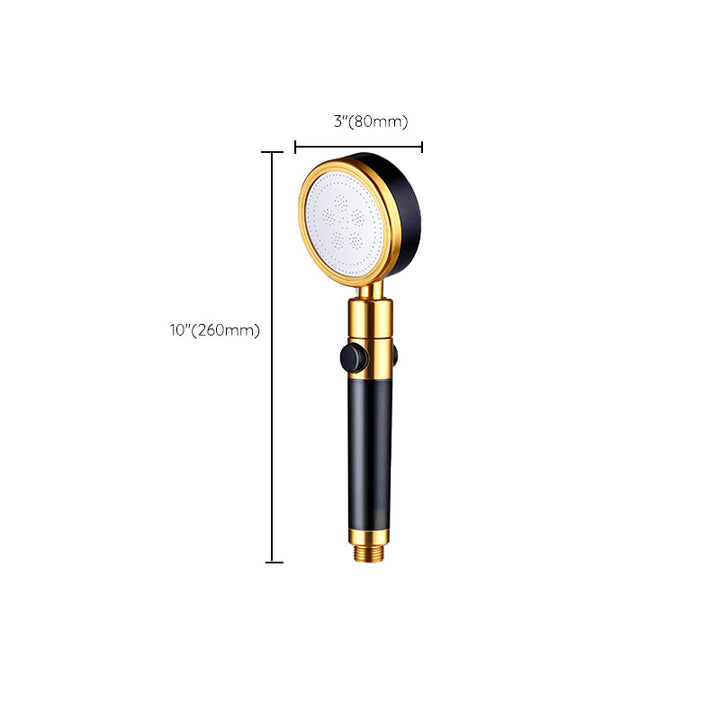 BowLift | Modern Metal Hand Shower in Black Water efficient round Shower Head