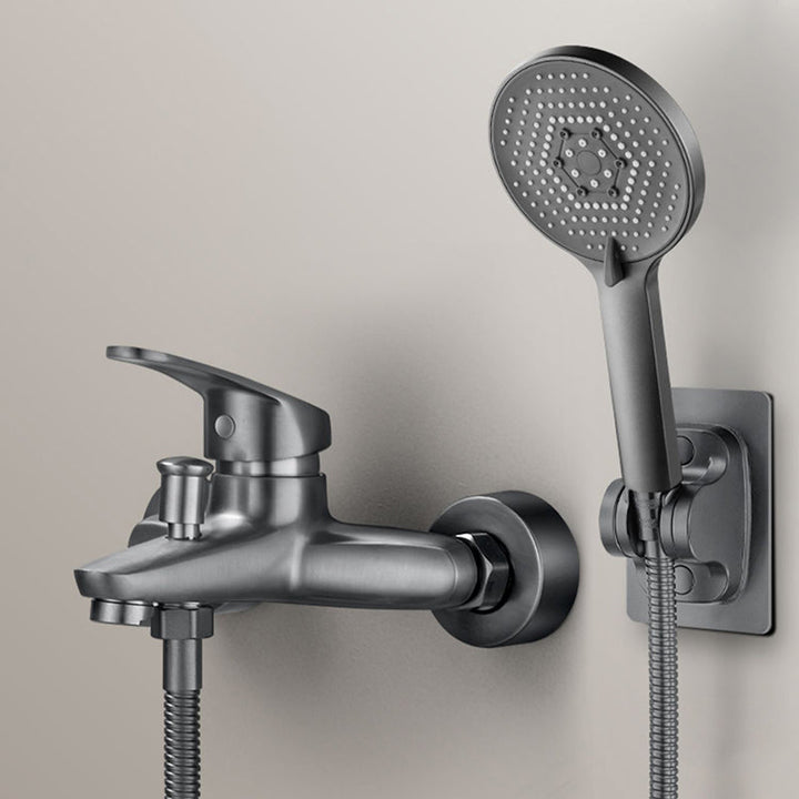 BowLift | Solid Bathtub Faucet Handheld Shower Hose Lever Handle Wall-Mounted 2 Holes Bathtub Fill Valve