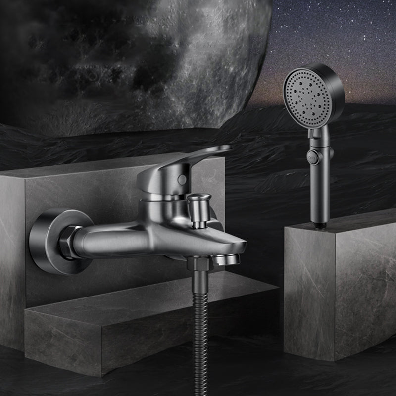 BowLift | Solid Bathtub Faucet Handheld Shower Hose Lever Handle Wall-Mounted 2 Holes Bathtub Fill Valve